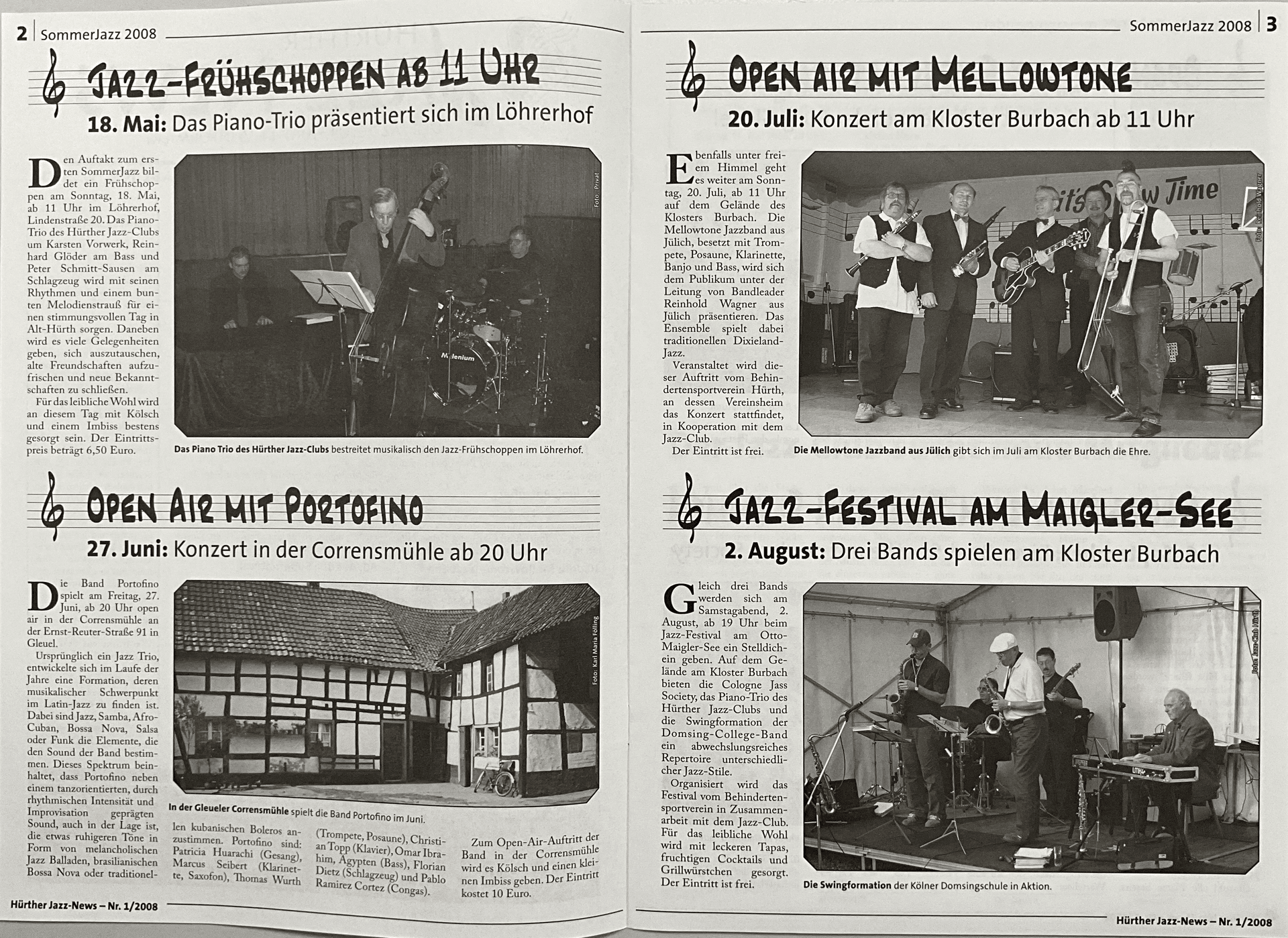 Titelbild Programm Jazznews 1-2008