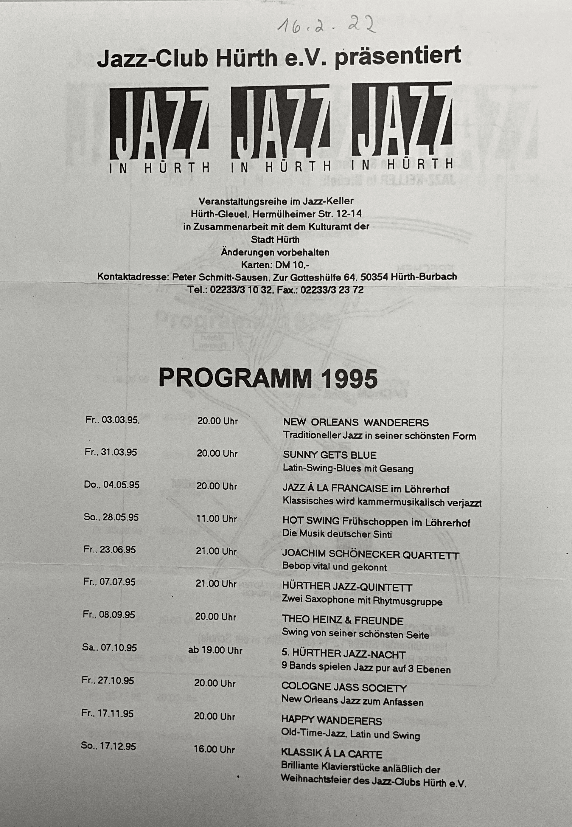 Programm 1995